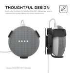 AhaStyle PT62 壁掛式智慧喇叭支架，適用於 Google Home Mini 黑色、Google Home Mini 白色、Amazon Echo Dot 3 黑色、Amazon Echo Dot 3 白色