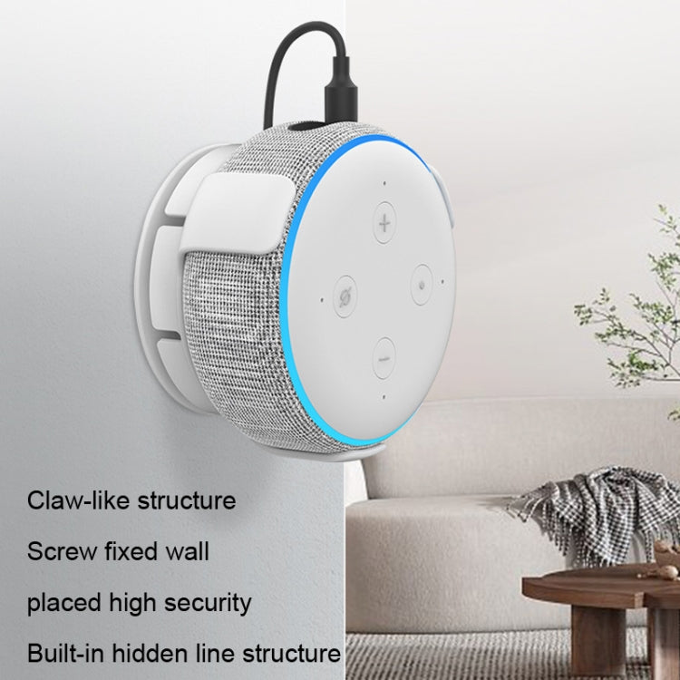 AhaStyle PT62 壁掛式智慧喇叭支架，適用於 Google Home Mini 黑色、Google Home Mini 白色、Amazon Echo Dot 3 黑色、Amazon Echo Dot 3 白色