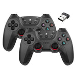KM-029 2.4G 一對二雙人無線控制器 支援 PC / Linux / Android / TVbox, KM-029 (活力橘), KM-029 (玫瑰粉), KM-029 (檸檬黃), KM-029 (山脈藍), KM-029 (戰鬥灰), KM-029 (優雅銀), KM-029 (薄荷綠)