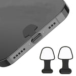 10 個手機充電口矽膠防塵塞 背膠防丟蓋 8 針 USB-C/Type-C
