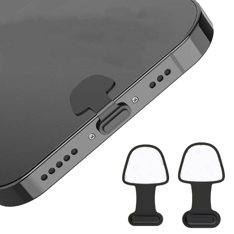 10 個手機充電口矽膠防塵塞 背膠防丟蓋 8 針 USB-C/Type-C