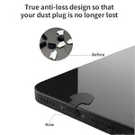 10 個手機充電口矽膠防塵塞 背膠防丟蓋 8 針 USB-C/Type-C