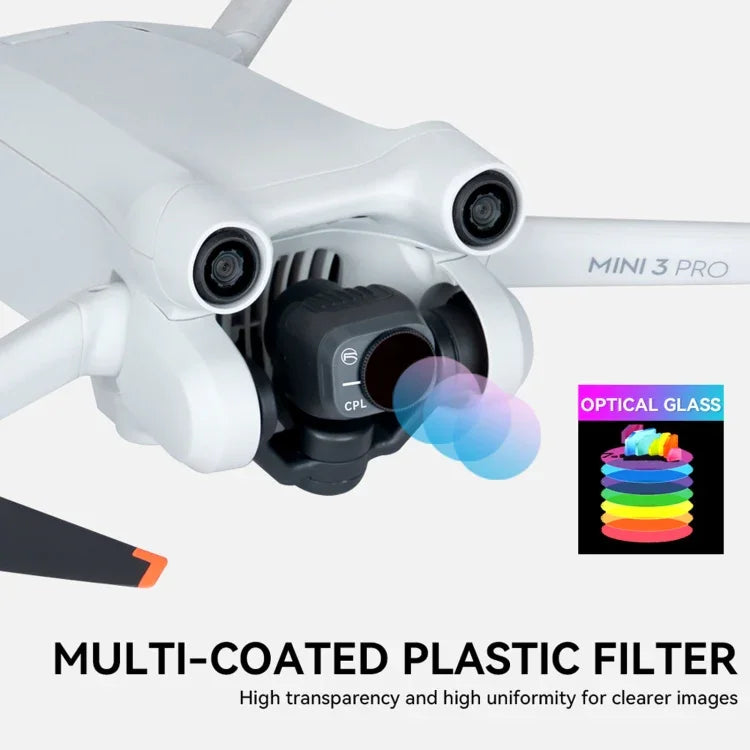 適用於 DJI Mini 3 Pro RCSTQ 偏光濾鏡 無人機配件，ND8/PL、ND16/PL、ND32/PL、ND64/PL，4合1 ND/PL 8/16/32/64，6合1 UV+CPL+ND/PL 8/16/32/64
