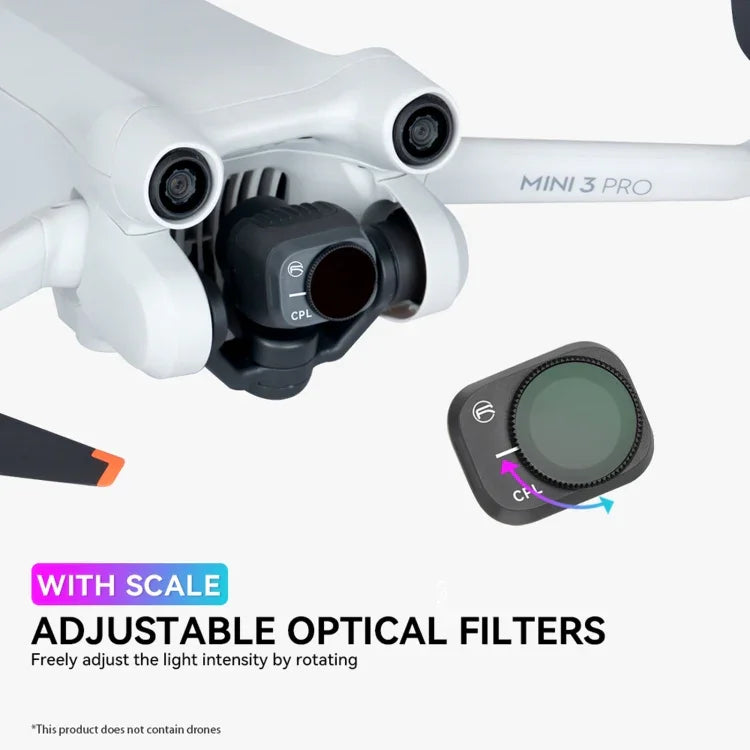 適用於 DJI Mini 3 Pro RCSTQ 偏光濾鏡 無人機配件，ND8/PL、ND16/PL、ND32/PL、ND64/PL，4合1 ND/PL 8/16/32/64，6合1 UV+CPL+ND/PL 8/16/32/64