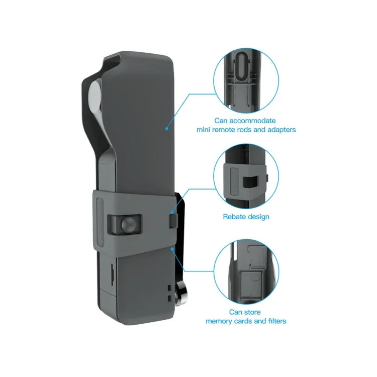 For DJI OSMO Pocket 2 RCSTQ Carrying Case Storage Bag Box With Lanyard, For DJI OSMO Pocket 2