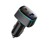 適用於 DJI Mavic 3/Mini 2 RCSTQ 100W 2合1 車載充電器，適用於 DJI Mavic 3/Mini 2