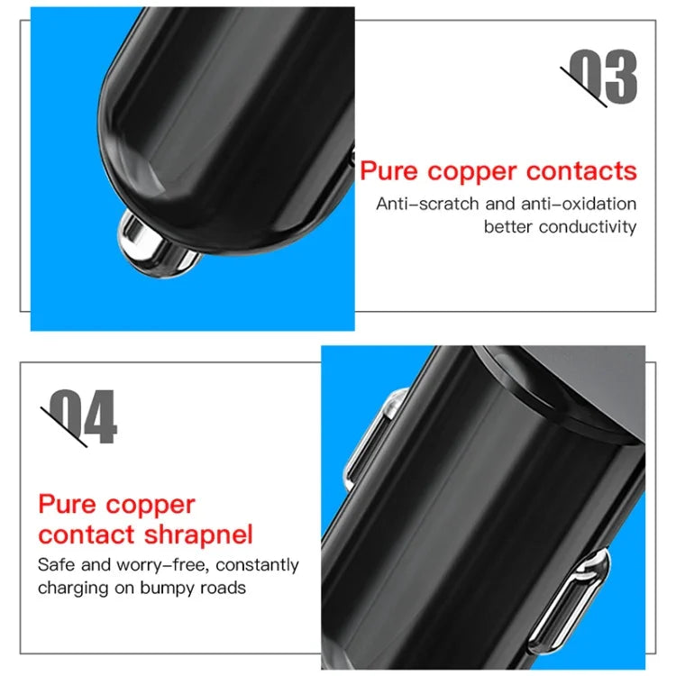 適用於 DJI Mavic 3/Mini 2 RCSTQ 100W 2合1 車載充電器，適用於 DJI Mavic 3/Mini 2
