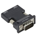 投影機 HDMI 轉接器附音訊線 電腦高清轉換器，HDMI 轉 VGA，VGA 轉 HDMI