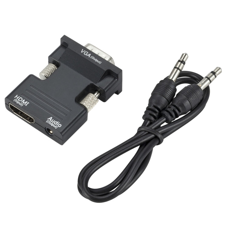 投影機 HDMI 轉接器附音訊線 電腦高清轉換器，HDMI 轉 VGA，VGA 轉 HDMI
