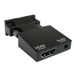 投影機 HDMI 轉接器附音訊線 電腦高清轉換器，HDMI 轉 VGA，VGA 轉 HDMI