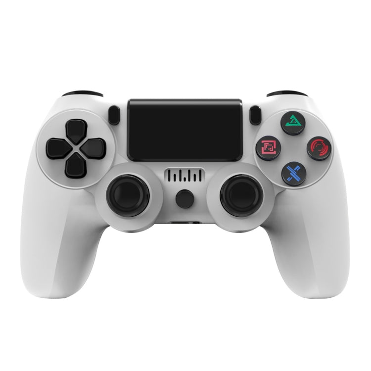 適用於 PS4 無線藍牙遊戲手柄 帶燈條雙震動遊戲手柄，白色，黑色，紅色，藍色，綠色，玫紅色，字母款，線條款，火焰幽靈款，卡通款，浩克款，骷髏款，齒輪款，閃電款，火焰款，雲朵款，爆裂款，木紋款，星紅款