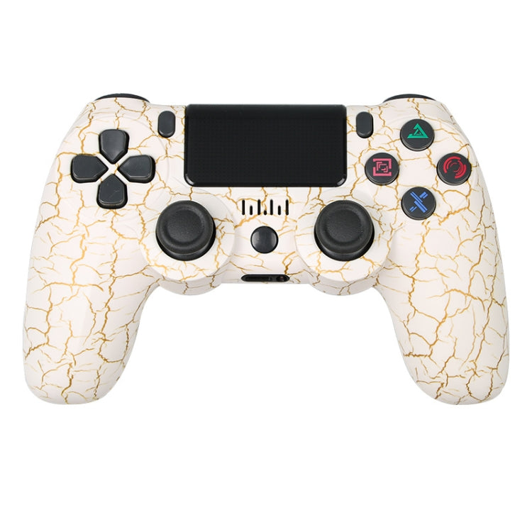 適用於 PS4 無線藍牙遊戲手柄 帶燈條雙震動遊戲手柄，白色，黑色，紅色，藍色，綠色，玫紅色，字母款，線條款，火焰幽靈款，卡通款，浩克款，骷髏款，齒輪款，閃電款，火焰款，雲朵款，爆裂款，木紋款，星紅款