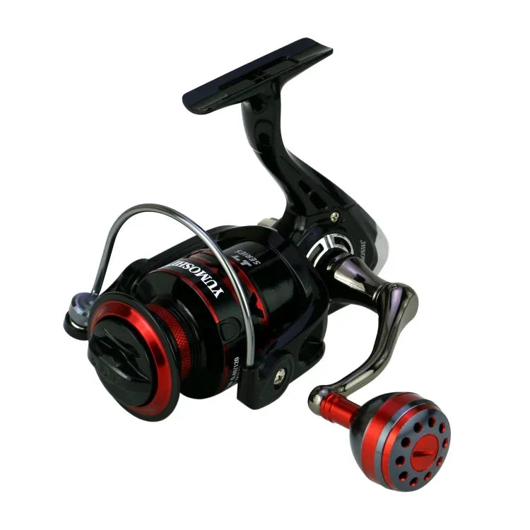 金屬搖臂釣魚捲線器，YUMOSHI RS2000，YUMOSHI RS3000，YUMOSHI RS4000，YUMOSHI RS5000，YUMOSHI RS6000，YUMOSHI RS7000