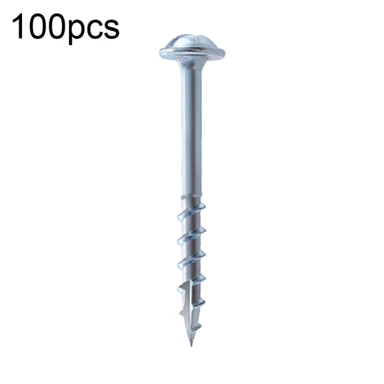 RUITOOL ST4 100件套木工斜孔螺絲 半牙自攻十字螺栓 25mm, 32mm, 38mm, 50mm, 63mm