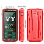 ANENG 683 智能觸控螢幕自動量程可充電萬用表，683紅色，683黑色
