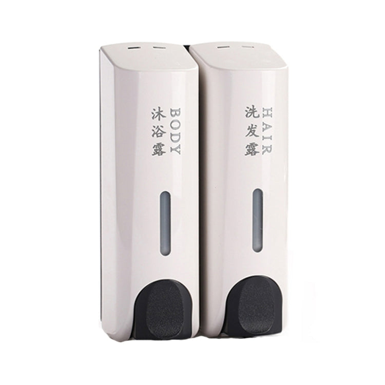 圓形壁掛手壓皂液器洗髮水瓶洗手液沐浴乳分配器，雙頭白色，雙頭金色，雙頭霧面，三頭金色