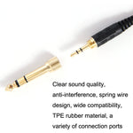 ZS0185 適用Sennheiser HD598 / HD558 / HD518 / HD595 耳機彈簧線，線長：1.4m-3m，ZS0185