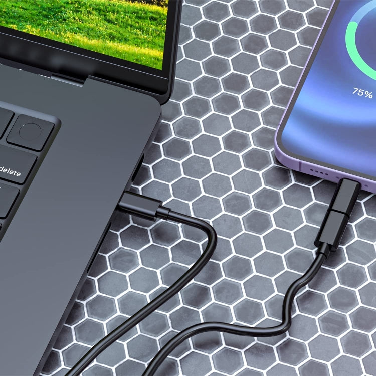 HE-C098 多功能 USB 轉接充電線套裝，附化妝鏡及手機支架，HE-C098 黑色，HE-C098 白色