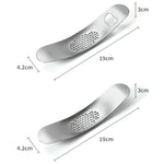 WGKT0089 430不鏽鋼船形大蒜研磨器 手動大蒜壓榨工具 廚房小工具，大蒜研磨器（款式1），大蒜研磨器（款式2）
