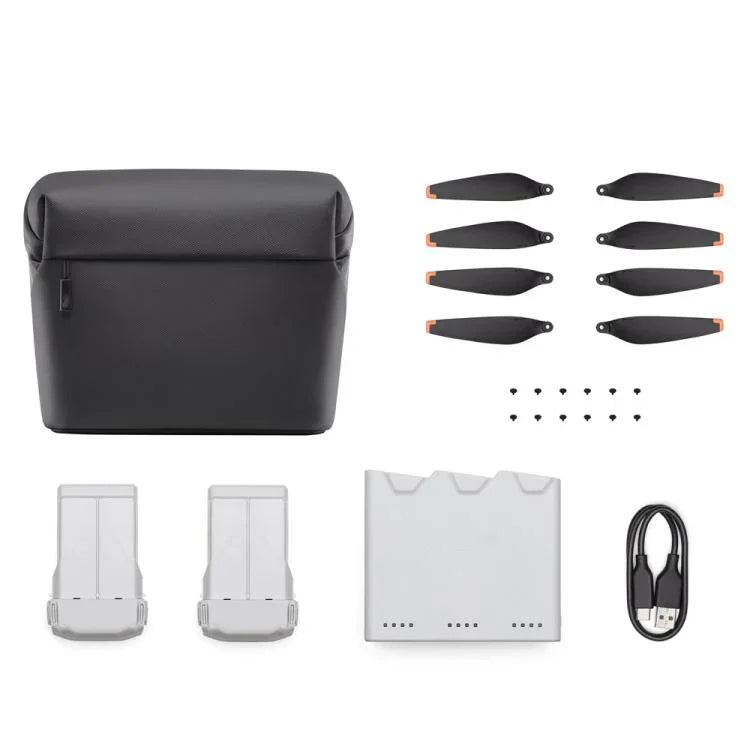原廠 Fly More Kit Plus 適用於 DJI Mini 3 Pro，包含 3850 mAh 電池/螺旋槳/充電樞紐，Fly More Kit Plus