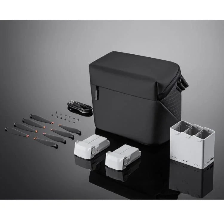 原廠 Fly More Kit Plus 適用於 DJI Mini 3 Pro，包含 3850 mAh 電池/螺旋槳/充電樞紐，Fly More Kit Plus