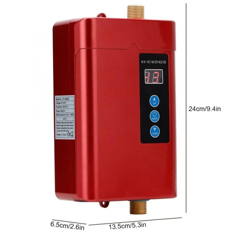 帶遙控可調溫電熱水器，美規插頭3000瓦，英規插頭3000瓦，歐規插頭4000瓦，澳規插頭4000瓦