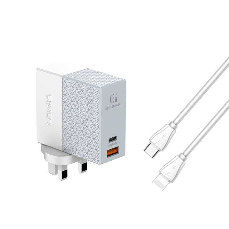 LDNIO A2620C 65W 通用手機平板充電器 Type-C/USB-C 埠快速充電器，65W 歐規插頭，65W 英規插頭，65W 美規插頭