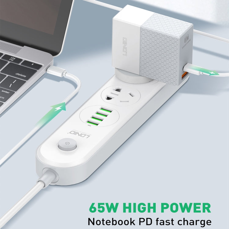 LDNIO A2620C 65W 通用手機平板充電器 Type-C/USB-C 埠快速充電器，65W 歐規插頭，65W 英規插頭，65W 美規插頭