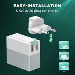 LDNIO A2620C 65W 通用手機平板充電器 Type-C/USB-C 埠快速充電器，65W 歐規插頭，65W 英規插頭，65W 美規插頭