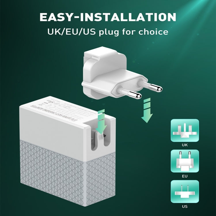 LDNIO A2620C 65W 通用手機平板充電器 Type-C/USB-C 埠快速充電器，65W 歐規插頭，65W 英規插頭，65W 美規插頭