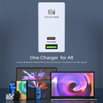 LDNIO A2620C 65W 通用手機平板充電器 Type-C/USB-C 埠快速充電器，65W 歐規插頭，65W 英規插頭，65W 美規插頭