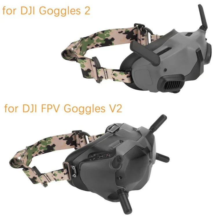 Sunnylife TD487 適用於 DJI Avata / FPV Goggles V2 彩色頭帶固定彈性帶，紅色帶