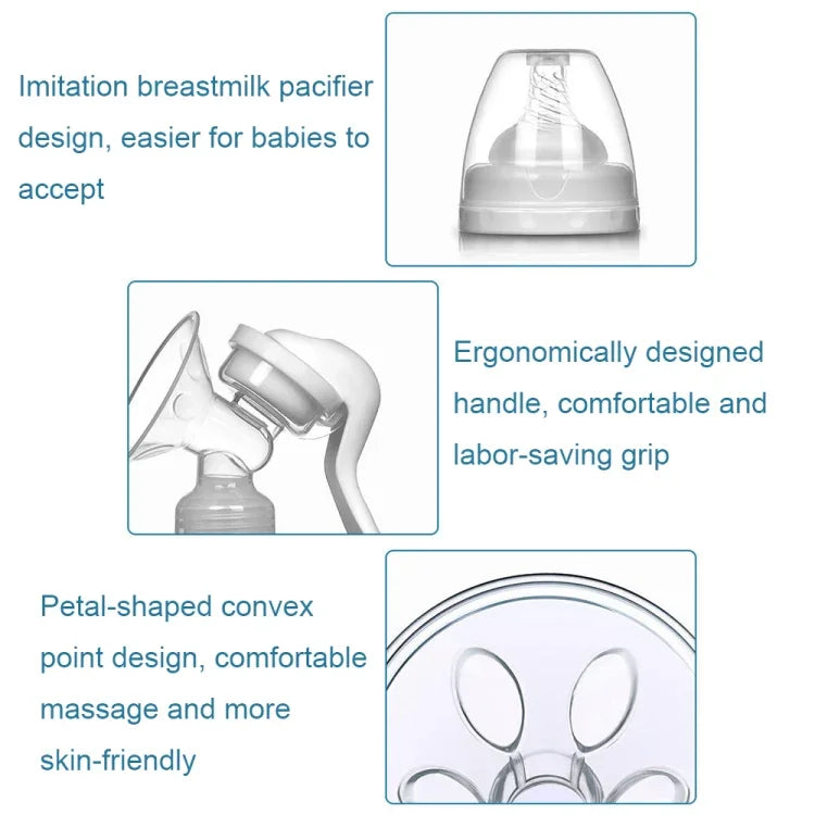 可調節力道雙用手動吸乳器哺乳用品，2合1手動吸乳器