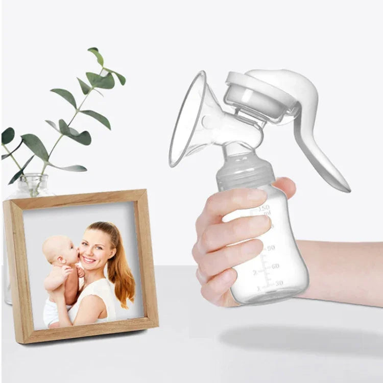 可調節力道雙用手動吸乳器哺乳用品，2合1手動吸乳器