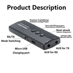 3 合 1 藍牙 5.0 轉接器電視電腦無線音頻接收發射器，ZF-360