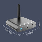 藍牙 5.2 音頻接收器 3.5MM AUX 同軸光纖 APTX HD 藍牙轉接器，D300