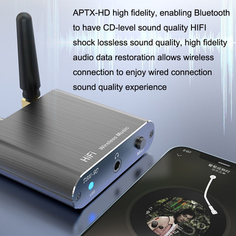 藍牙 5.2 音頻接收器 3.5MM AUX 同軸光纖 APTX HD 藍牙轉接器，D300