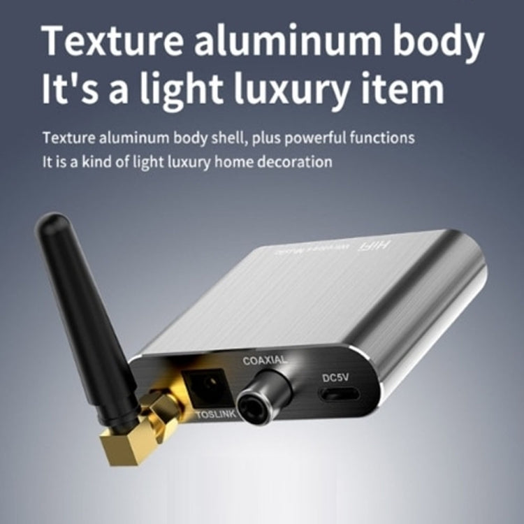 藍牙 5.2 音頻接收器 3.5MM AUX 同軸光纖 APTX HD 藍牙轉接器，D300