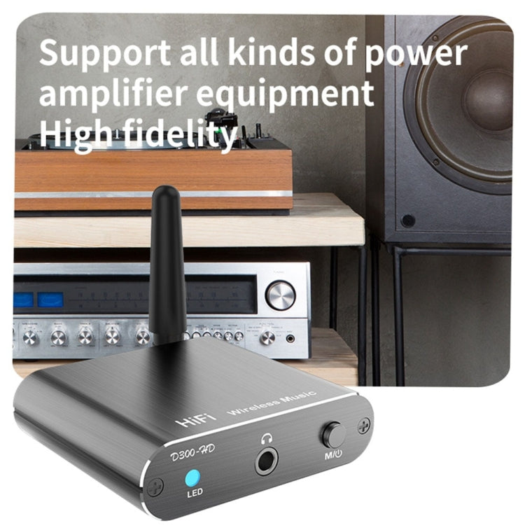 藍牙 5.2 音頻接收器 3.5MM AUX 同軸光纖 APTX HD 藍牙轉接器，D300