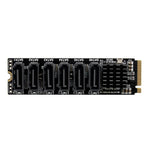 M2 M-EKY PCIE3.0轉SATA6G傳輸擴充卡 6埠硬碟擴充轉接卡，6埠