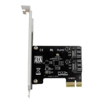 PCIE 2 埠 SATA 3.0 擴充卡 6Gbps 電腦桌上型機殼轉接卡