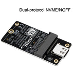 M.2 NVME 硬碟盒轉接卡 RTL9210B 晶片 Type-C / USB-C USB3.1 Gen2 10Gbps