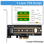 2片 M.2 轉接卡 NVMe SSD 轉 PCI-E X4 4.0 GEN4