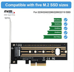 2片 M.2 轉接卡 NVMe SSD 轉 PCI-E X4 4.0 GEN4