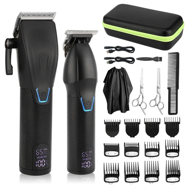 男士電動理髮工具套裝雕刻電動理髮器，LM-2027 2合1（黑色），LM-2027 2合1（金色）