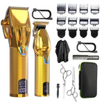 男士電動理髮工具套裝雕刻電動理髮器，LM-2027 2合1（黑色），LM-2027 2合1（金色）