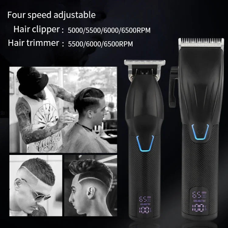 男士電動理髮工具套裝雕刻電動理髮器，LM-2027 2合1（黑色），LM-2027 2合1（金色）