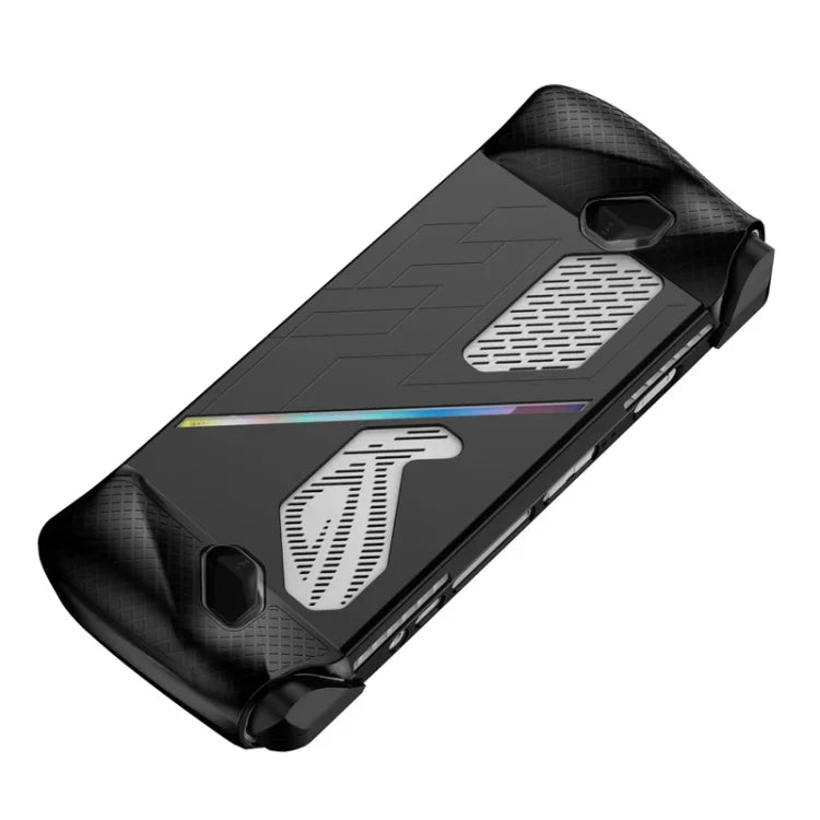 For ASUS ROG Ally Game Console Silicone Protective Cover Spray Oil Case, Silicone Cover Black