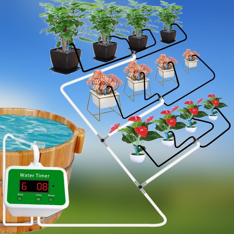 家用智能滴灌自動澆水定時器，澆2盆植物，澆4盆植物，澆6盆植物，澆8盆植物，澆12盆植物