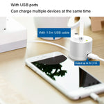 For Apple Pencil 1 USB Charging Adapter Metal Base With LED Indicator, A48 Black